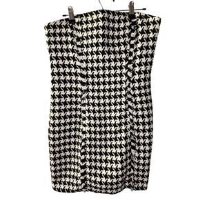 L'Academie Houndstooth Strapless Mini Dress - New with Tag!